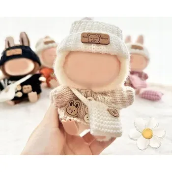 Doplněk pro panenku Oblečení pro panenku, motiv monstra anime, pro plyšáci Labubu – svetřík a sada