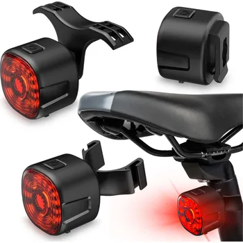 Cyklosvítilna ZADNÍ SVĚTLO NA KOLO ČERVENÉ LED USB NABÍJECÍ 6 REŽIMŮ