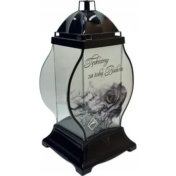 Svíčka Elegantní Hřbitovní Svíčka - černá, 31,5 cm