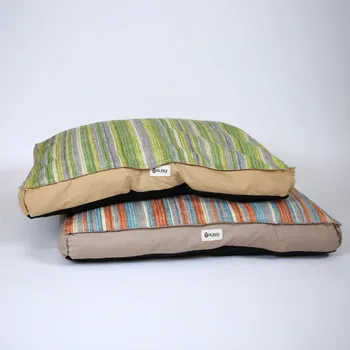 Pelíšek pro psa Rubisi by Lyopet Pelech RUBISI Helios Barva: Zelená Pruhovaná růžová a zelená