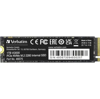 Pevný disk Verbatim Vi3000 PCIe NVMe M.2 SSD 1024 GB