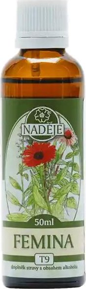 Naděje-Podhorná Femina tinktura 50 ml na hormonální rovnováhu a menstruační komfort