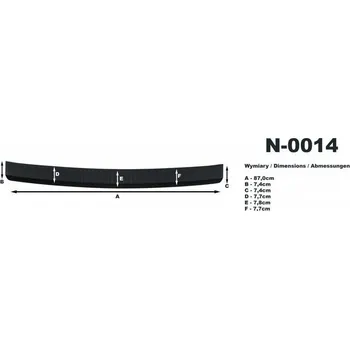 Lišta karosérie Nášlap kufru Hyundai ix20, 2010 ->