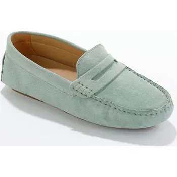 Dámské mokasíny Mokasíny z kožené usně šalvějová 38