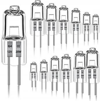 Žárovka HALOGENOVÁ ŽÁROVKA G4 20W 12V VLÁKNO 12 ks