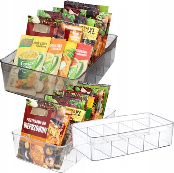 Úložný box Organizér do ledničky EASYFORM Clear 6 L + 2 x 4.5 L (3 ks)