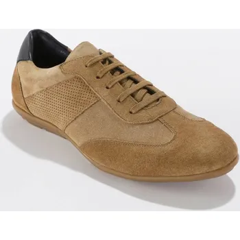 Dámská obuv Kožené derbies s tkaničkami a perforací hnědošedá 40