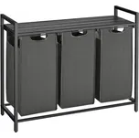 Koš na prádlo File 114 l šedý