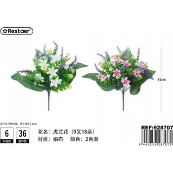 umělá květina Rest.aer - Malá kytice umělé orchideje 35 CM