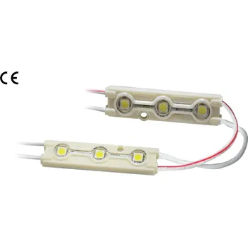 LED páska LED modul 3x5050 teplá bílá 120°,IP67,12V/0,72W