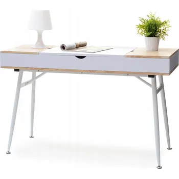 Psací stůl Obdélníkový psací stůl Mebel-Partner, dub sonoma, se 3 úložnými prostory