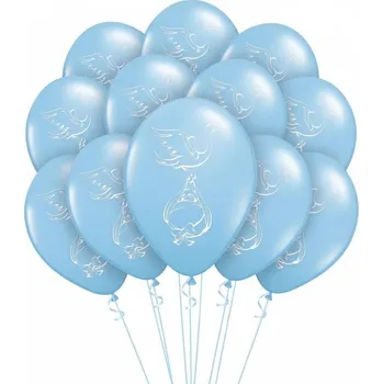 Balónek Latexové balónky modré chlapeček 12ks