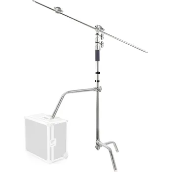 Phototools C-stand CK3 ocelový boomstand stojan - stativ s 5/8" baby spigotem, ramenem a gripheady 4,3m, nosnost 20 kg