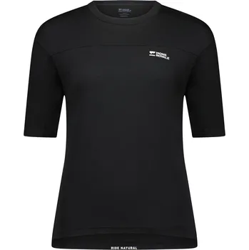 cyklistický dres dámský volný dres MONS ROYALE Diversion Merino Bike Jersey Black L