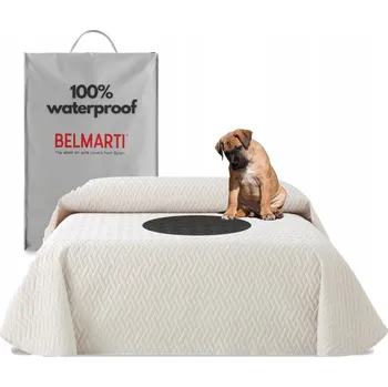 Přehoz na lůžko Přehoz na postel Belmarti polyester 270 cm x 230 cm béžový