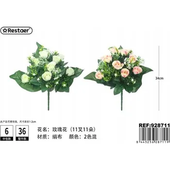 umělá květina Rest.aer-Buket 11 kusů růží 34 cm