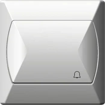 vypínač Ospel Akcent zvonkový spínač bílý ŁP-6A/00