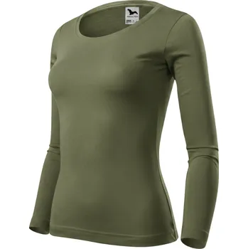 Dámské tričko Dámské tričko khaki Malfini Fit-T LS