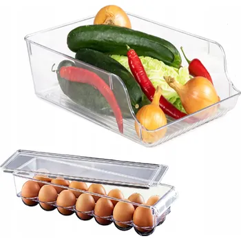 Dóza na potraviny Organizér do ledničky EASYFORM Clear Cans 8.5 L+ Na vejce (3 ks)