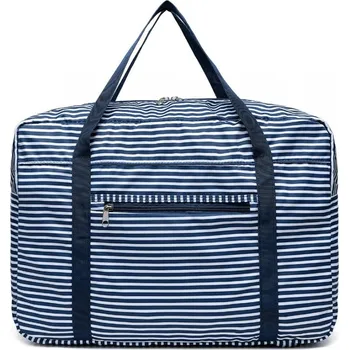 KONO Skládací vodotěsná cestovní taška - NAVY pruhovaná EQ2308S-NY