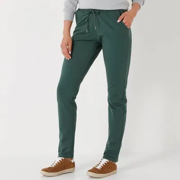 Dámské kalhoty Moltonové jogging kalhoty s pružným pasem jedlová 34/36