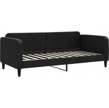 Pohovka Černá pohovka s funkcí spaní 223 x 100 x 75 cm