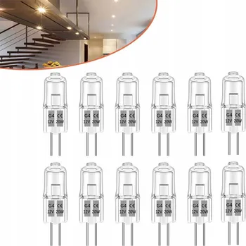Žárovka HALOGENOVÁ ŽÁROVKA HALOGEN G4 20W 12V ŽÁROVKA 12 ks