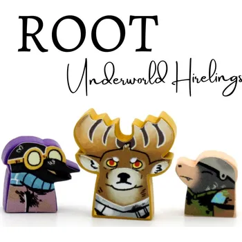 Příslušenství k deskovým hrám MeepleStickers Samolepky pro Root: Pomocníci Podzemní říše