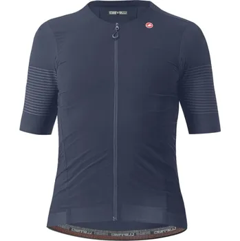 cyklistický dres dres Castelli Premio Black Jersey Belgian Blue XL