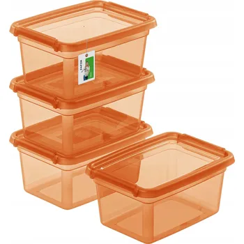 Dóza na potraviny Sada barevných dóz BaseStore 4x 1,5L na potraviny