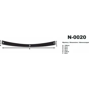 Lišta karosérie Nášlap kufru Mitsubishi ASX, 2010 - 2012