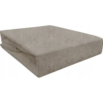 Prostěradlo Froté prostěradlo s gumou 200x220 světle šedé