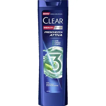 Šampon Clear Šampon pro muže proti lupům 3v1 Aktivní svěžest 225 ml