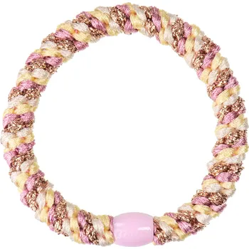 BON DEP Gumička do vlasů Kknekki "Mix Old PinkYellow Glitter"