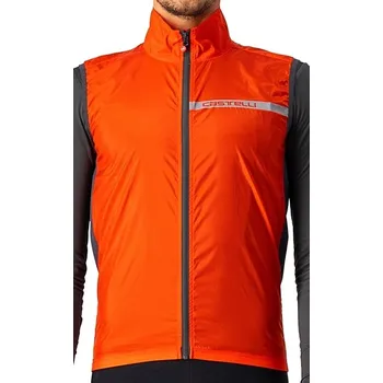 Cyklistická vesta vesta Castelli Squadra Stretch Vest Fiery Red/Dark Gray XL