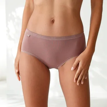 Dámská móda Sada 3 kalhotek midi Basic bílá+nám.modrá+oříšková 38