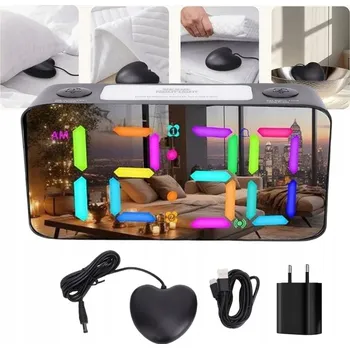 Budík Extra Hlasitý Budík s Vibracemi a Velkým Displejem