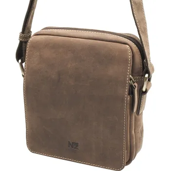Hnědá pánská kožená taška menší velikosti Nivasaža N1000
