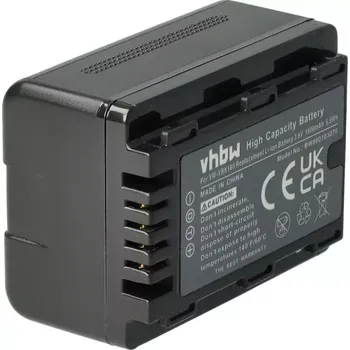 VHBW Panasonic VW-VBK180 1600mAh Li-Ion 3,7V, baterie do videokamer s vysoce kvalitními články, integrovaný čip, který zobrazuje zbývající čas, nahrazuje originál