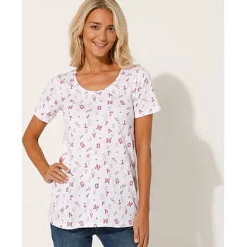 Dámské tričko Tričko s potiskem písmen bílá/purpurová 38/40