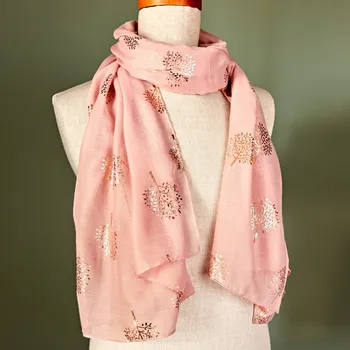 Šátek Šátek starorůžová-zlatá