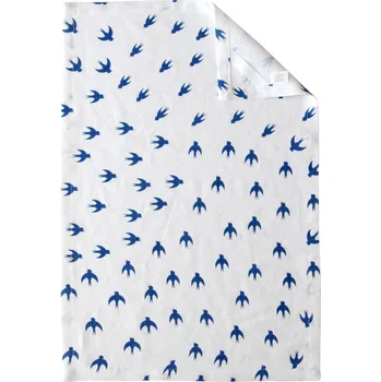 Utěrka TULULUM Lněná utěrka s potiskem BIRDS, 44 x 66 cm