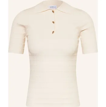 Dámská košile Marella Dámské Pletené Polo Tričko, krémová, 44