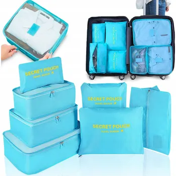 Organizér oblečení CESTOVNÍ ORGANIZÉR DO KUFRU TAŠKY SKŘÍNĚ SADA 7 KS NA OBLEČENÍ A BOTY