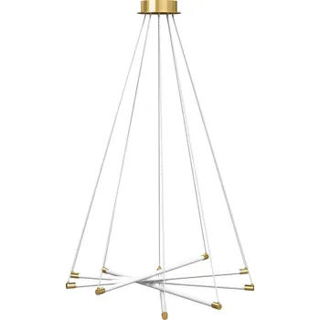 LED stropní svítidlo 82 x 124 cm | zlato-bílé