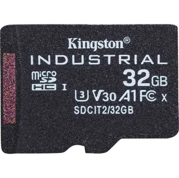 Paměťová karta Kingston MicroSDHC karta 32GB Industrial C10 A1 pSLC Card Single Pack