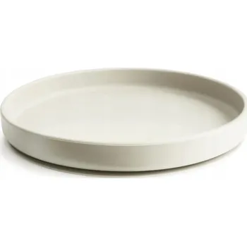 dětská jídelní sada MUSHIE Silikonový talířek s přísavkou Classic Ivory