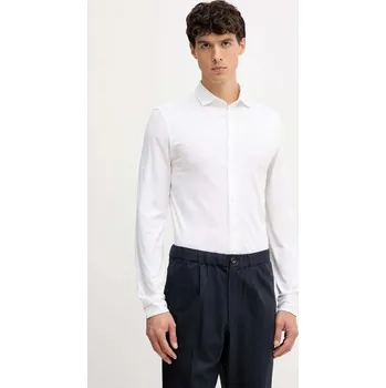 Bavlněná košile United Colors of Benetton 5X37UQ064 bílá 00X, vel. XL