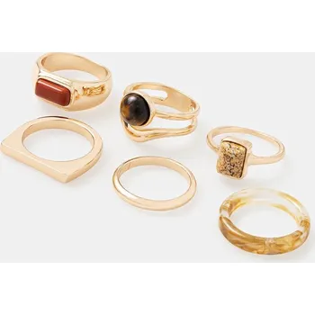 Módní doplněk Prstýnek Aldo 6-pack AMMARA.240 zlatá 10Y, vel. L