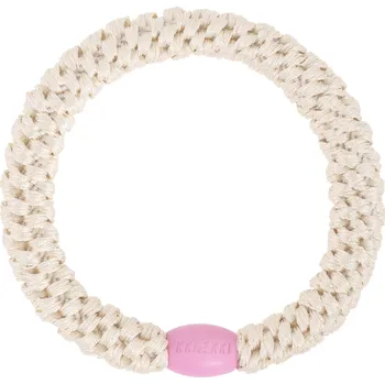 BON DEP Gumička do vlasů Kknekki "Ivory Pink Bead"